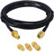 Boobrie SMA Kabel 3M + 3PCS SMA Adapter RG174 Koaxialkabel WiFi Antenne Verlängerungskabel für WIFI 3G 4G LTE Antenne, GPS SDR Antenne, Amateurfunkantenne