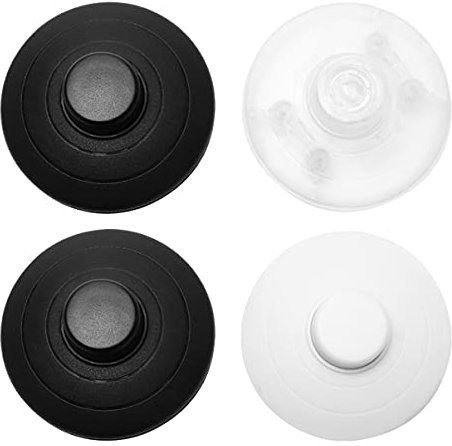 POPETPOP Interruptor de Pie para Lámpara-Interruptor de Pie Redondo para Lámpara de Pie para Luz LED Control On-Off 4 Piezas