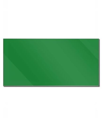 banjado Glas Magnettafel 100x50cm / Magnetwand Glas/Magnetpinnwand als Memoboard Glas/Pinnwand Magnettafel Küche, Büro, Kinderzimmer inkl. 4 Magnete & Montageset - Grün