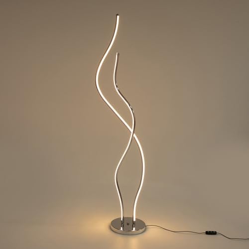 kangten Spiral LED Dimmbar Stehlampe Moderne Nordische Standleuchte LED Nachtlicht 60W 1,3 Meter Dimmbar Kreative Einzigartige für Schlafzimmer Wohnzimmer