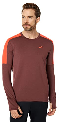 Brooks Notch Thermal 2.0 Long Sleeve Mens Running Top - Red - L