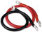EUNEWR 2 Stück Batteriekabel mit M10 / M8 Ringkabelschuhen Kupfer, 12V / 24V Universal Batterie Kabel für Motorrad Solar Autobatterie Massekabel Auto (30CM*25MM²一3AWG, M8)