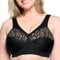 Glamorise MagicLift Cotton Support Wirefree Bra 1001 (Women's & Women's Plus) Black