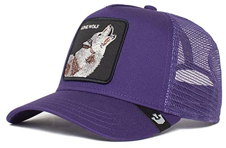 Goorin Bros. The Farm Unisex Original Adjustable Snapback Trucker Cap, Purple (The Lone Wolf), One Size