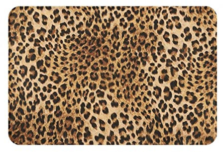 Haustürmatte 40X60cm Leopard-Druck-Haut-Muster Fußmatte Pflegeleichte Matten Resistente Badematte Für Haustür Flur Geschenk