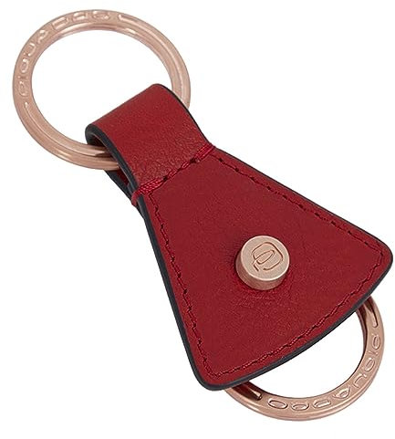 Piquadro Ray Two-Ring Keychain Rosso