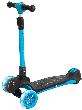 MV Sports M004926 Electric Scooter, Blue/Black, 60cm x 14cm x 63-82cm