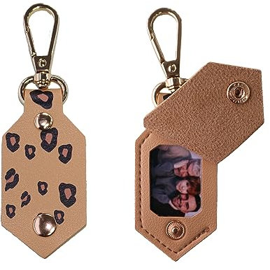 Chaînes clés personnalisées d'image, porte-clés drôles faits sur commande de photo de cuir avec des cadeaux d'image pour des hommes de petit ami de femmes, DALP
