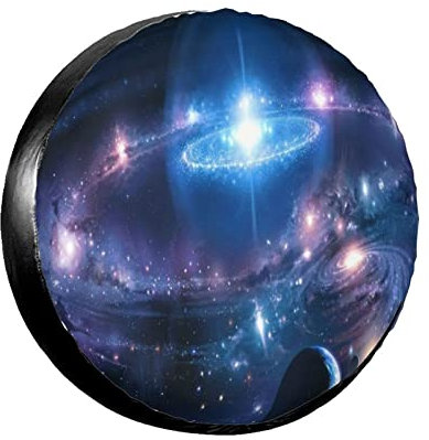 Autoreifen Weltraumkunst Fantasiekunst Fantasiegalaxie Planet Universum Planeten Weltraum Premium Reifenschutzhülle Waschbar Reifen Schutzhülle Für Auto Trailer Fahrzeuge 16inch