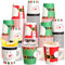 Maxcheck 75 Stück Weihnachtspappbecher, 200 ml, Einweg-Weihnachtsbecher mit Griffen, Elfe, Weihnachtsmann, Schneemann, Teetassen, Kaffeetassen, heiße Schokolade, Bar, Zubehör für Erwachsene, Urlaub,