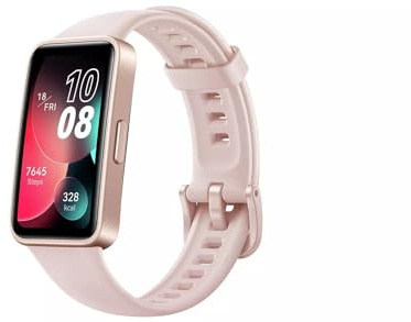 HUAWEI Cinturino 8 Smartwatch da 1,44 pollici AMOLED con cinturino in silicone, durata della batteria di 14 giorni, monitoraggio cardiaco, impermeabile - Sakura Pink
