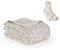 R.SHARE Kuscheldecke Flauschig（inklusive Socken） Set, 125×175cm Leopardendruck Decke, Weich und Warm Sofaüberwurf, Oeko-Tex zertifizierte, Gewebte Decke- Beige