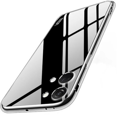 Oprimio Funda transparente para OnePlus Nord 3 [funda de silicona] [%100 transparencia] [material alemán] funda ultra fina transparente para OnePlus Nord 3 5G