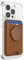 PopSockets Softgoods Phone Wallet with Expanding Grip and Adapter Ring for MagSafe, Phone Card Holder, Wireless Charging Compatible, Wallet Compatible with MagSafe® - Cognac