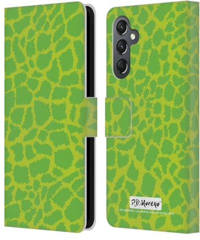 Head Case Designs sous Licence Officielle P.D. Moreno Lime Vert Modèles Étui Portefeuille en Cuir Compatible avec Samsung Galaxy A25 5G