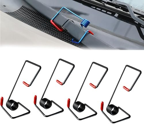 Generisch Scheibenwischerarm-Druckfederverstärker, 4 Zusatz-Wischerarm-Druckfedersatz, Autowischer-Federverstärker, Verbesserung der Wischerleistung, geeignet für alle Fahrzeuge