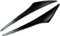 XMHLFC Auto Scheinwerfer Augenbrauen für Ford Focus MK3 2015~2018, Scheinwerferblenden Schutz Lampe Licht Dekoration Ersatz Accessories