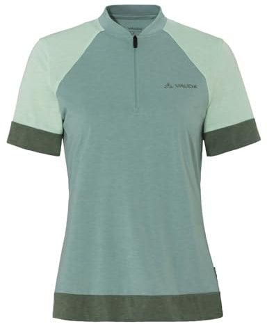 VAUDE Damen Women's Altissimo Q-Zip T-Shirt, Dusty Fern, 46 EU