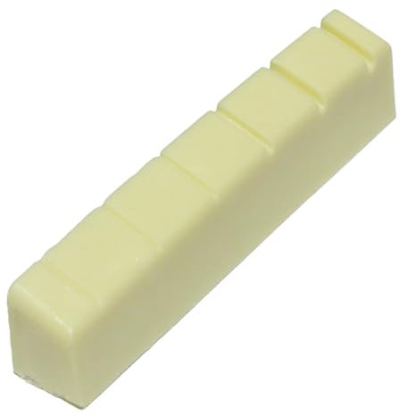 Gitarrensattel für sechssaitige Gitarren, elfenbeinfarben, Graphit, Rechtshänder, 41 mm x 6 mm x 8,8 mm