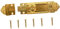 HOMSFOU Stecker Klares Hamsterhaus altes Türschloss Schloss für Tür Tor ersatzteile für gartenmöbel schiebetürschloss Alu-Türriegel Riegel Sicherheits-Schiebeschloss Zinklegierung Golden