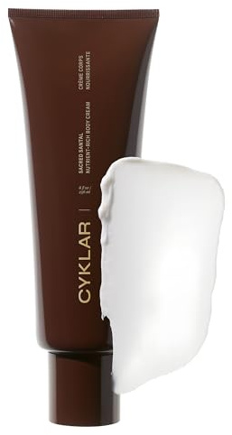 CYKLAR Nourishing Body Cream - 48-Hr Moisture Lotion – Sacred Santal, 8oz | Niacinamide, Banana Flower & Squalane Formulation, Fast-Absorbing, Hydrating, Moisturizing, Non-Greasy for Glowing Skin