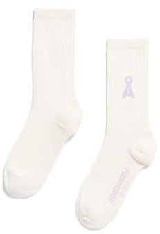 ARMEDANGELS Unisex Socken aus Bio-Baumwolle SAAMUS BOLD Oatmilk-lavender Light