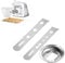 Biscuit Attachment,3 Pcs Stainless Steel Biscuit Attachment for Meat Mincer,8-Shape Cookie Maker with Connecting Ring,Compatible with Most Meat Grinders for Christmas Pastries and Desserts