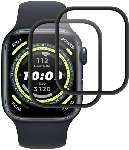 2 Stück Panzer Schutz Glas für Apple Watch Series 6/5/4/SE 40mm, Schutzfolie Film,[9H Härte][HD Klare][Blasenfrei][Anti-Kratzen] Glass Screen Protector