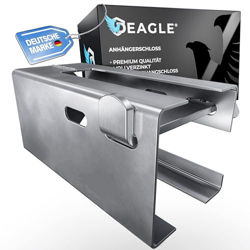 Deagle® Anhängerschloss – Hochwertig verzinkt für optimalen Schutz im abgekuppelten Zustand bei jedem Wetter