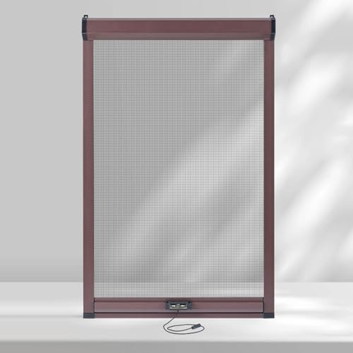Teleskop-Fensterschutz, Aluminiumlegierung, Fliegengitter mit leichtgängigem Puffer für alle Fenstergrößen, langlebiger Insektenschutz und einfache Installation
