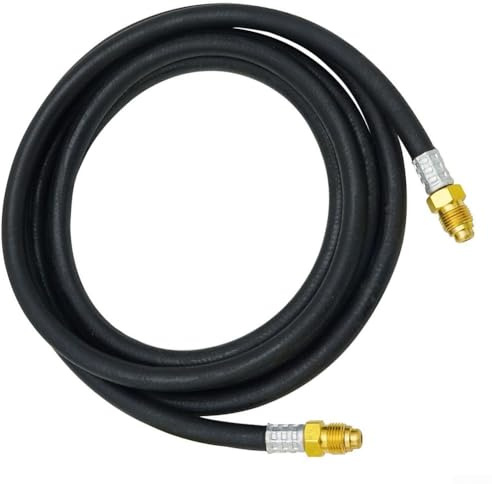 Argon Gasschlauch für MIG TIG Durchflussmesser-Regler mit 5/8 UNF 18RH Steckern, geeignet für Inertgasschweißen und MAG-Ausrüstung (1,8 m)