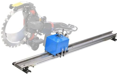 BEESOM Rail Scie Annulaire Béton+scie Annulaire sur Rail sans Balais+Coupe Automatique/Profondeur Réglable/Bascule Rotative+Alliage D'aluminium 1,5/2/2,5/3m+pour Béton Barres d'acier Sols Murs 2.5