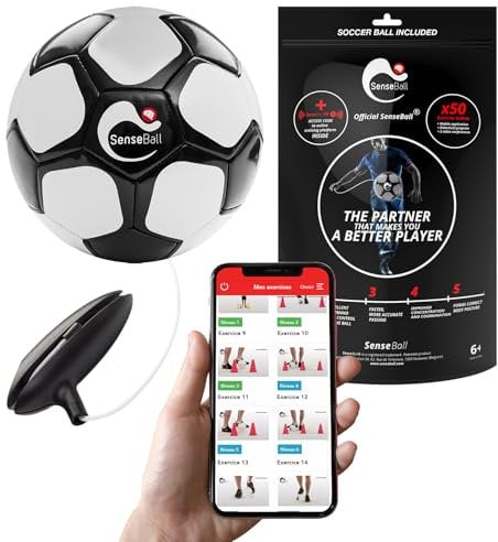 SenseBall - Ballon de Foot Intelligent - Équipement d'entraînement au Football - Utilisé par des Clubs Professionnels