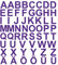 kleb-Drauf® | 58 Buchstaben, Höhe je 5 cm | Lila - matt | Wandtattoo Wandaufkleber Wandsticker Aufkleber Sticker | Wohnzimmer Schlafzimmer Kinderzimmer Küche Bad | Deko Wände Glas Fenster Tür Fliese