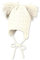Sterntaler Baby-Mädchen Strickmütze Puscheli Mütze, Ecru, 39
