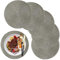 maifey Tischsets Grau Rund Abwaschbar, Platzset Abwaschbar, Hitzebeständig Platzdeckchen für küche Speisetisch Hotel, Einweihungsparty, Hochzeitsfeier(grau,32cm)