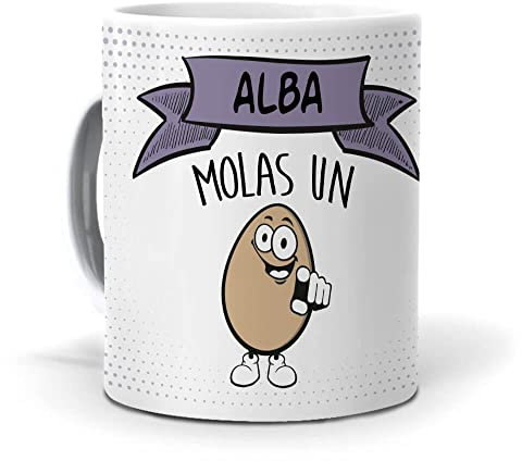 Taza Alba molas un Huevo. Cerámica AAA - 350 ml.