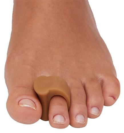 ZenToes Gel Toe Separators for Overlapping Toes, Bunions, Big Toe Alignment, Corrector and Spacer - 4 Pack (Honey)