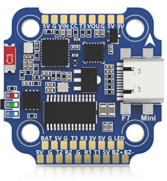 Mini F7 Flight Controller 3-6S 20x20mm Built-in Bluetooth Drone Stack Support Wireless Tuning für 2-4 Zoll FPV Drohne