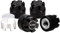INJORA M2 Rad Mutter Kappe Locking Naben Rad Upgrade Teile für Axial SCX24 Deadbolt JLU Gladiator Bronco RC Crawler Wagen(Schwarz)