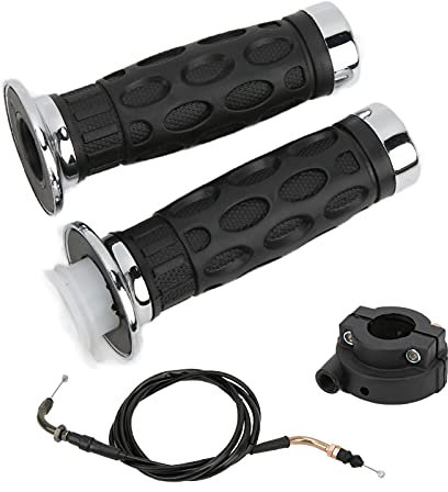 VOBOR 7/8-Zoll Universal Gasgriffe-Motorrad Griffe mit Kabelgehäusehalter für GY6 Motor 50cc-125cc Moto Bike Dirt Bike Quad