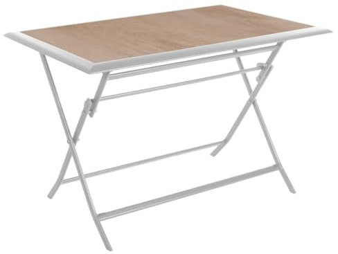 Hespéride - Rechteckiger Klappbarer Gartentisch Azua Houblon & Weiß - 4 Sitze - Hopfen/Weiß