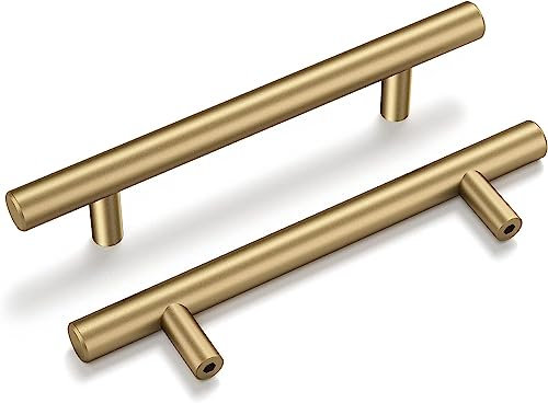 goldenwarm Tiradores para muebles, 10 unidades, 128 mm, distancia entre orificios, vintage, color oro rosa