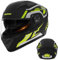 Motorrad Integral Helm Motorrad Helm Full Face Helme, Motorrad Helm Vollvisierhelm Moped Helm, Doppelvisier Motorrad Kopfbedeckung, Motorrad Kopfbedeckung Mit Doppelvisier Kopfumfang (54–61 cm