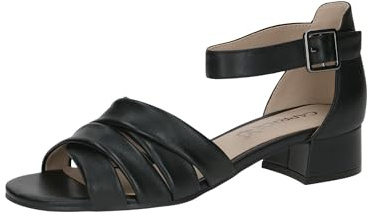 Caprice Damen Sandalen mit Absatz aus Leder mit Schließe
