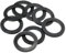 PATIKIL Arandela Plana de Goma M30, 8 Pcs, 30 mm de Diámetro Interior, 40 mm de Diámetro Exterior, 3 mm de Grosor, Junta Espaciadora de Sellado para Grifo, Tubo de Agua, Negro
