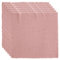 6 Stück Stoffservietten 42 X 42cm Servietten Stoff Baumwoll Stoffservietten Mit Fransen Weich Baumwoll Abendessen Cloth Servietten für Tischdekoration, Hochzeit, Abendessen (Rosa)