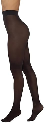 Sarah Borghi Fit 40 Collant Donna 40 Denari Velato, Calze a Compressione Graduata, Riposanti, in Lycra con Tassello in Cotone e Cucitura Piatta, Made in Italy