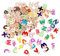 Nogeqi 100 Stück Bunte Buchstaben Charms Anhänger Set, Mini Letter A-Z Anhänger für Armbänder Halskette, Zinklegierung Alphabet Charm Hypoallergene Kettenanhänger für DIY Schmuckherstellung
