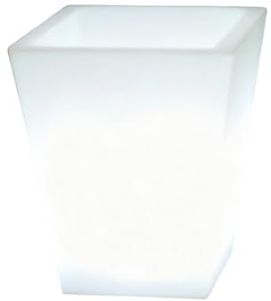 Shulmate Solars Powered LED Planter Light for Garden Decoration Outdoor Flower Pots Lamp with Sensors(Square)
